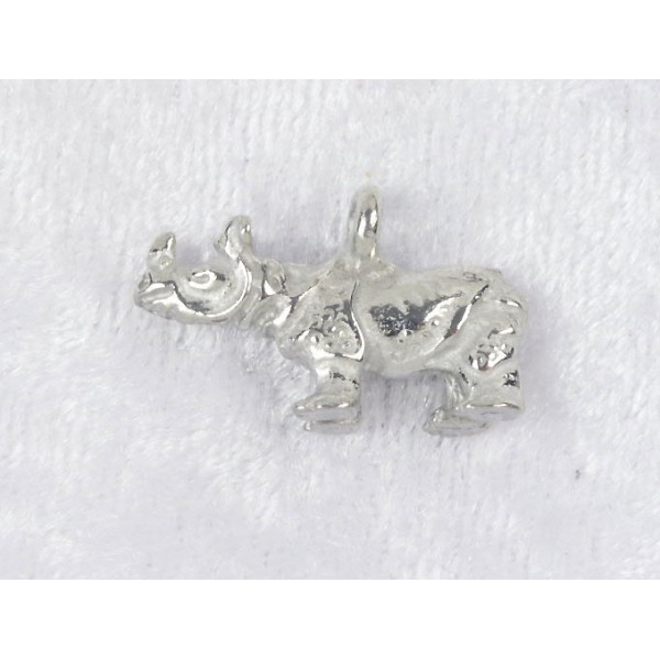 Pewter Charm, Rhino