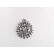 Sun charm with front facing loop