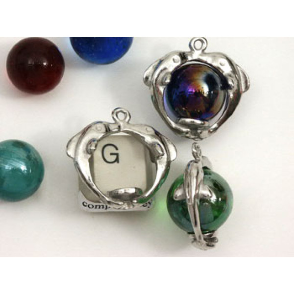 Dolphins ball holder pendant