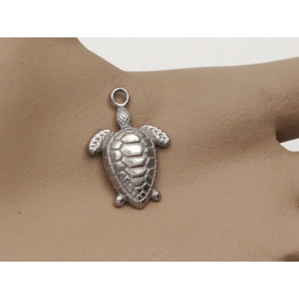 Turtle charm, front loop