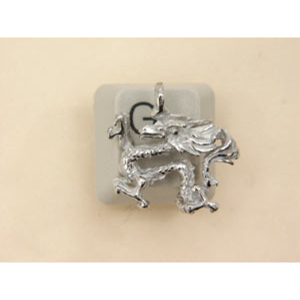 Pewter Charm, Dragon, Chinese
