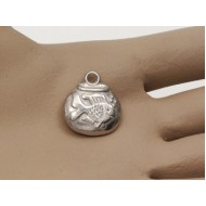 Pewter Charm, Fishbowl, large