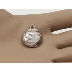 Pewter Charm, Fishbowl, large