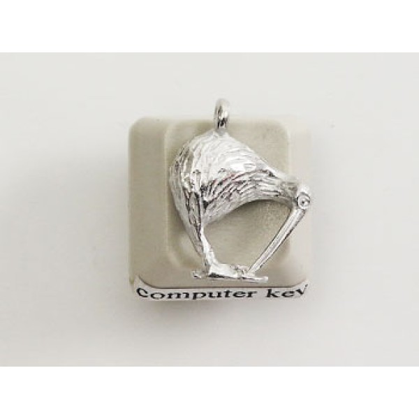 Pewter Charm, NZ Kiwi bird