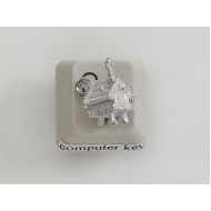 Pewter Charm, NZ Maori Pataka