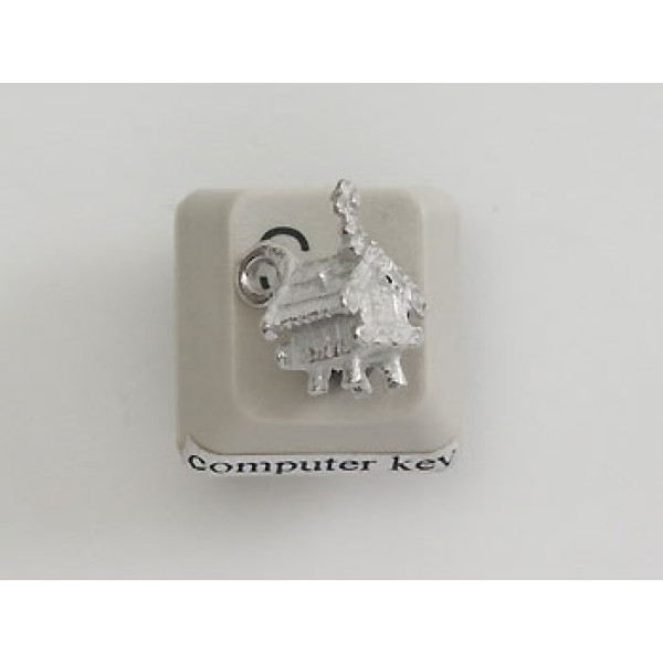 Pewter Charm, NZ Maori Pataka