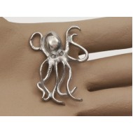 Small Octopus, pewter