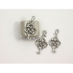 Pewter Charm, Celtic Knot Link
