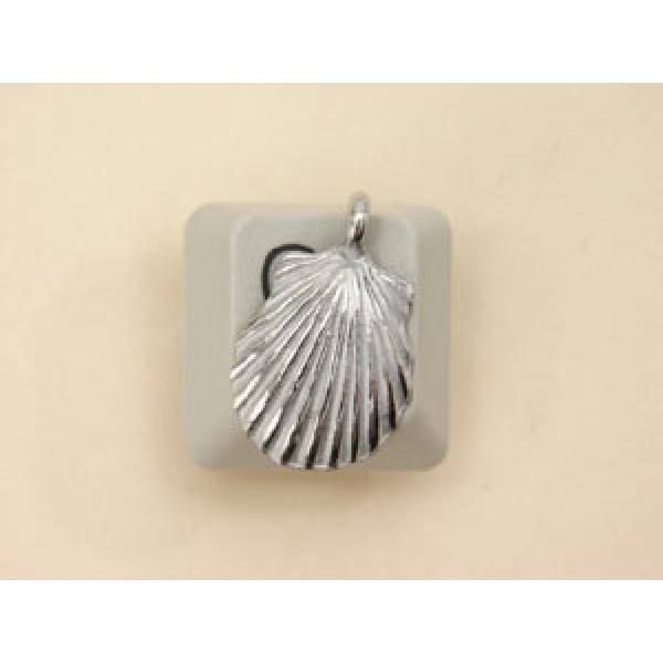Pewter Charm, Shell, Scallop
