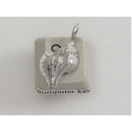 Pewter Charm, Shell, Conch
