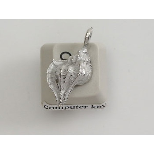 Pewter Charm, Shell, Conch