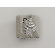 Pewter Charm, Bee Hive, single sided