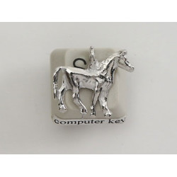 Pewter Charm, Horse, standing