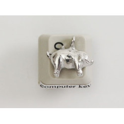 Pewter Charm, Pig, small