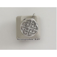 Pewter Charm, Celtic Knot, solid