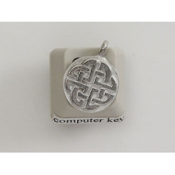 Pewter Charm, Celtic Knot, solid
