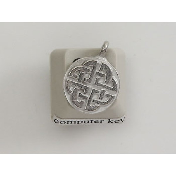 Pewter Charm, Celtic Knot, solid
