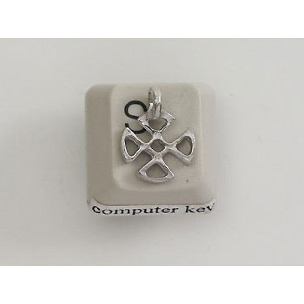 Pewter Charm, Celtic Knot, joiner