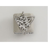Pewter Charm, Celtic Knot, triangle