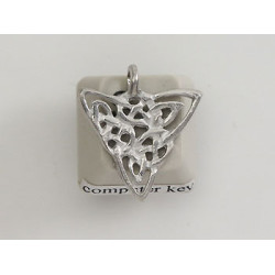 Pewter Charm, Celtic Knot, triangle
