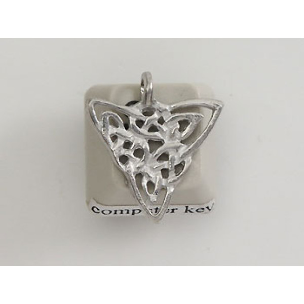 Pewter Charm, Celtic Knot, triangle