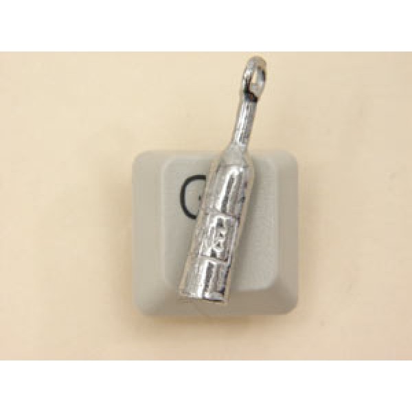 Pewter Charm, Wine Bottle