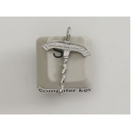 Pewter Charm, Wine Corkscrew, small