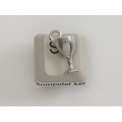 Pewter Charm, Wine Goblet, small