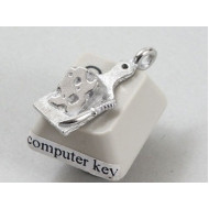 Pewter Charm, wine theme, cheese board