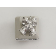 Pewter Charm, Christmas or Wedding Bells