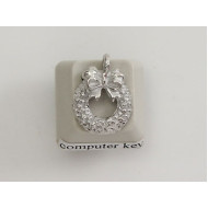 Pewter Charm, Christmas Wreath
