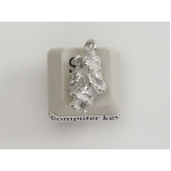 Pewter Charm, Christmas Santa with Sack