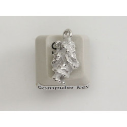 Pewter Charm, Christmas Santa with Sack