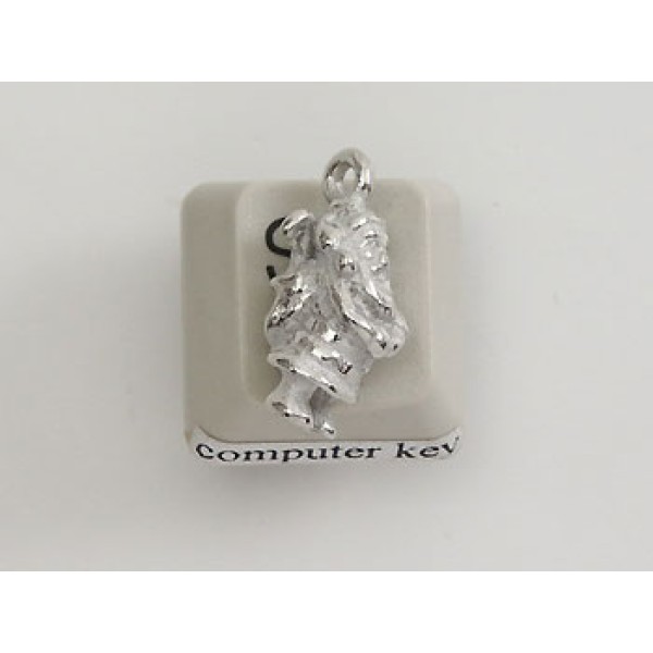 Pewter Charm, Christmas Santa with Sack