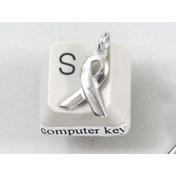 Pewter Charm, Cause Ribbon