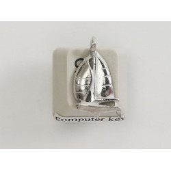 Pewter Charm, Nautical, Yacht