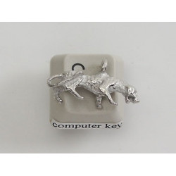 Pewter Charm, Leopard