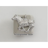 Pewter Charm, Zebra