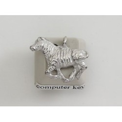Pewter Charm, Zebra