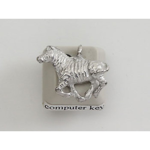 Pewter Charm, Zebra