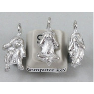 Pewter Charms, Lucky Monkies, set 3