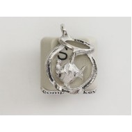 Pewter Charm, Cat theme, Dinner, Fishbowl