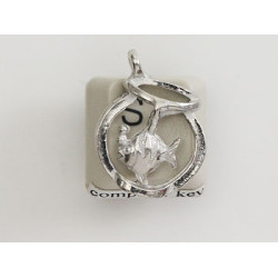 Pewter Charm, Cat theme, Dinner, Fishbowl