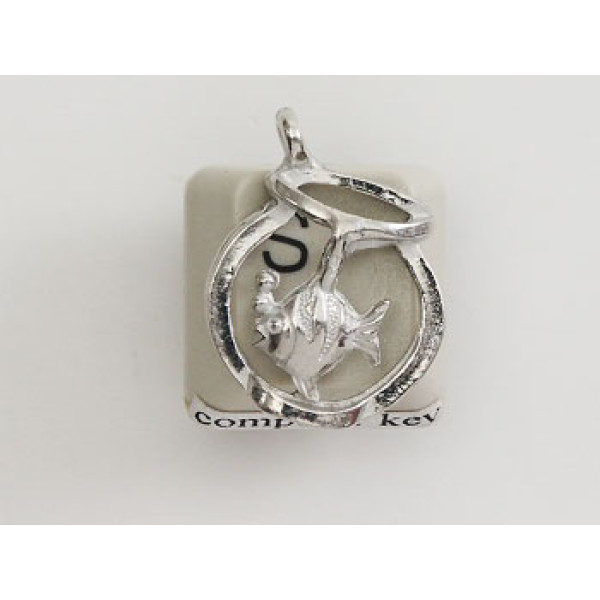 Pewter Charm, Cat theme, Dinner, Fishbowl