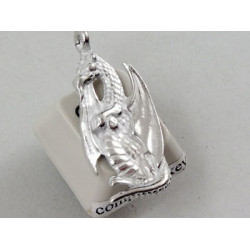 Pewter Charm, Dragon, large