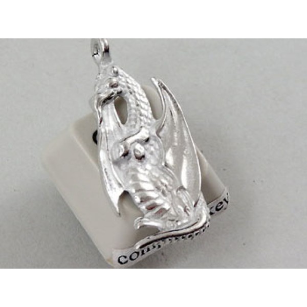 Pewter Charm, Dragon, large