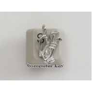 Pewter Charm, Golf Clubs with Bag