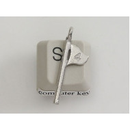 Pewter Charm, Golf Flag