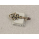 Key, 30mm, antiqued brass