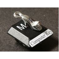 Pewter Charm, Shoe, with high heel